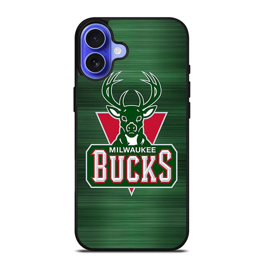 MILWAUKEE BUCKS LOGO NBA 2 iPhone 16 Case Cover