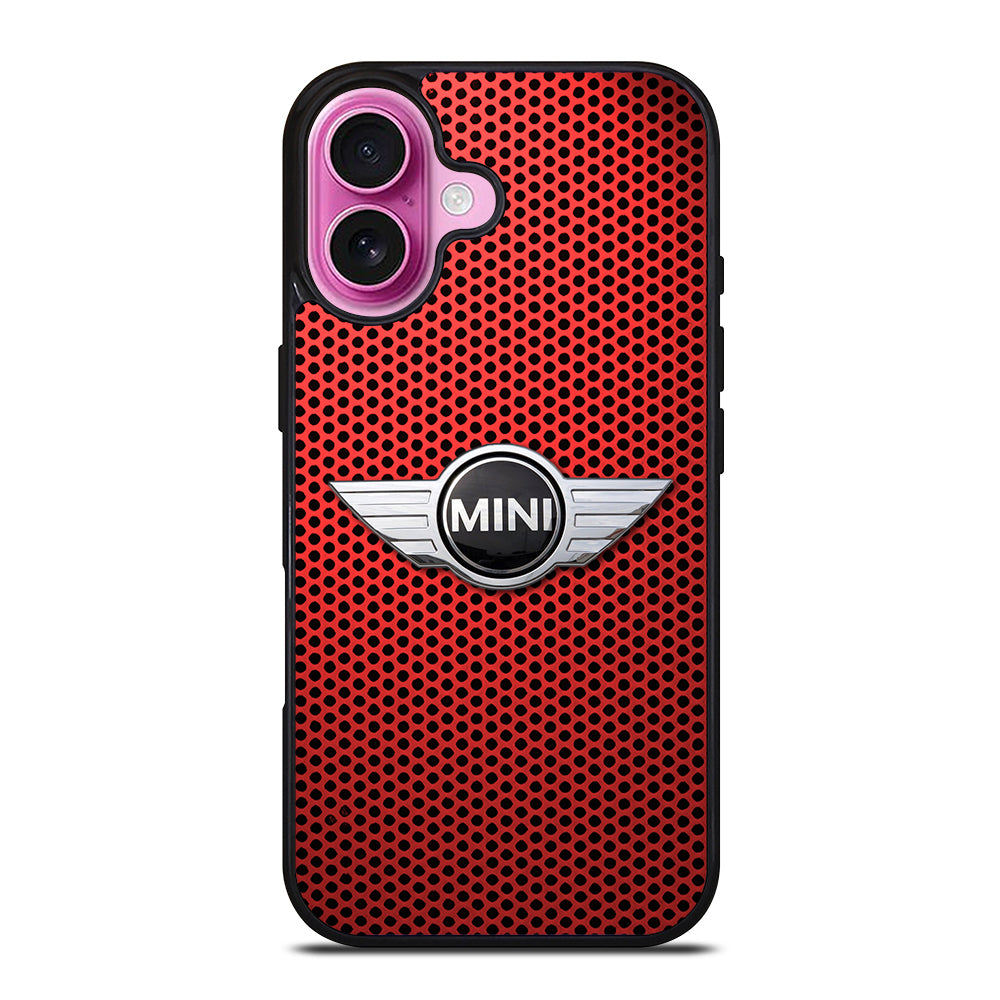 MINI COOPER METAL LOGO iPhone 16 Plus Case Cover