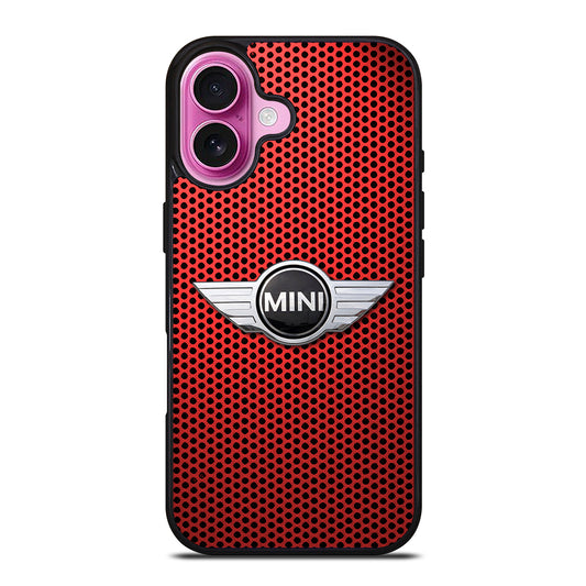 MINI COOPER METAL LOGO iPhone 16 Plus Case Cover