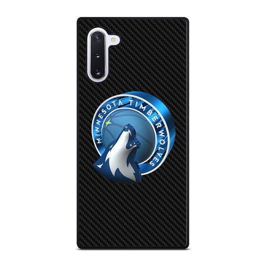 MINNESOTA TIMBERWOLVES CARBON Samsung Galaxy Note 10 Case Cover