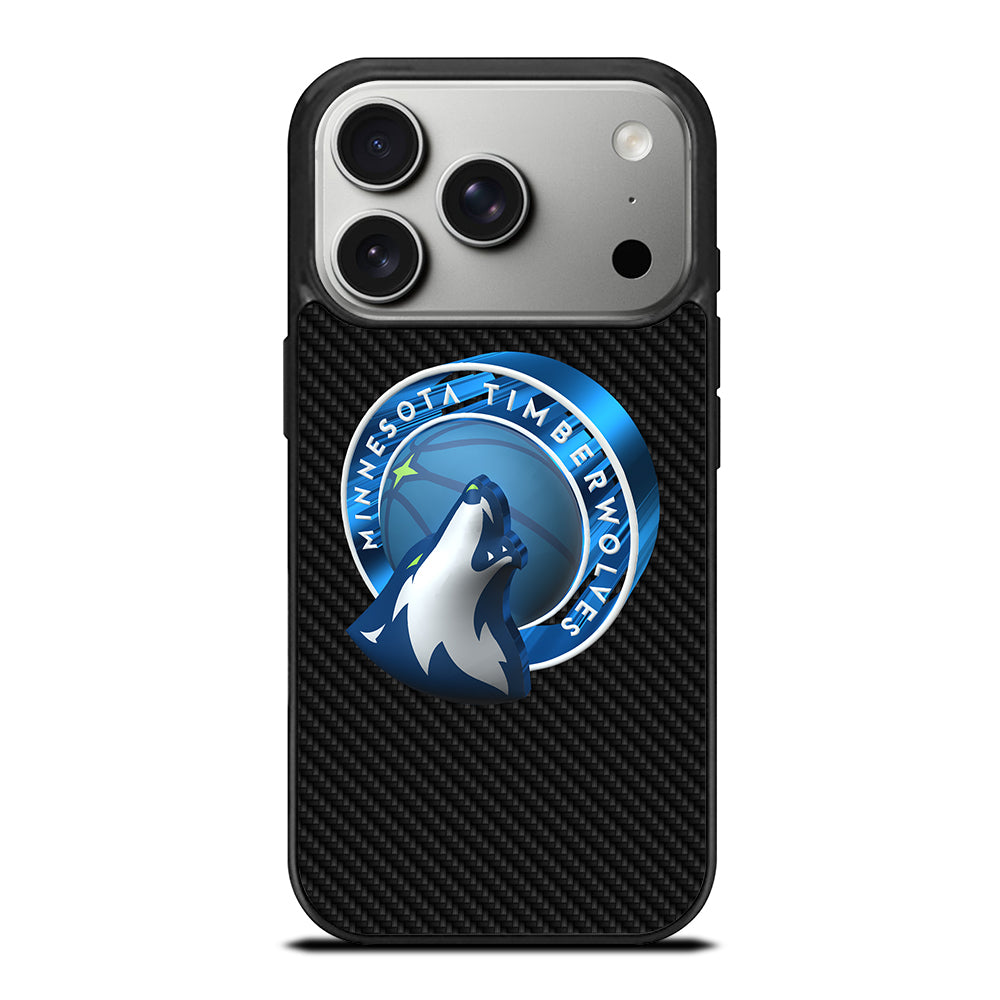 MINNESOTA TIMBERWOLVES CARBON iPhone 17 Pro Case Cover