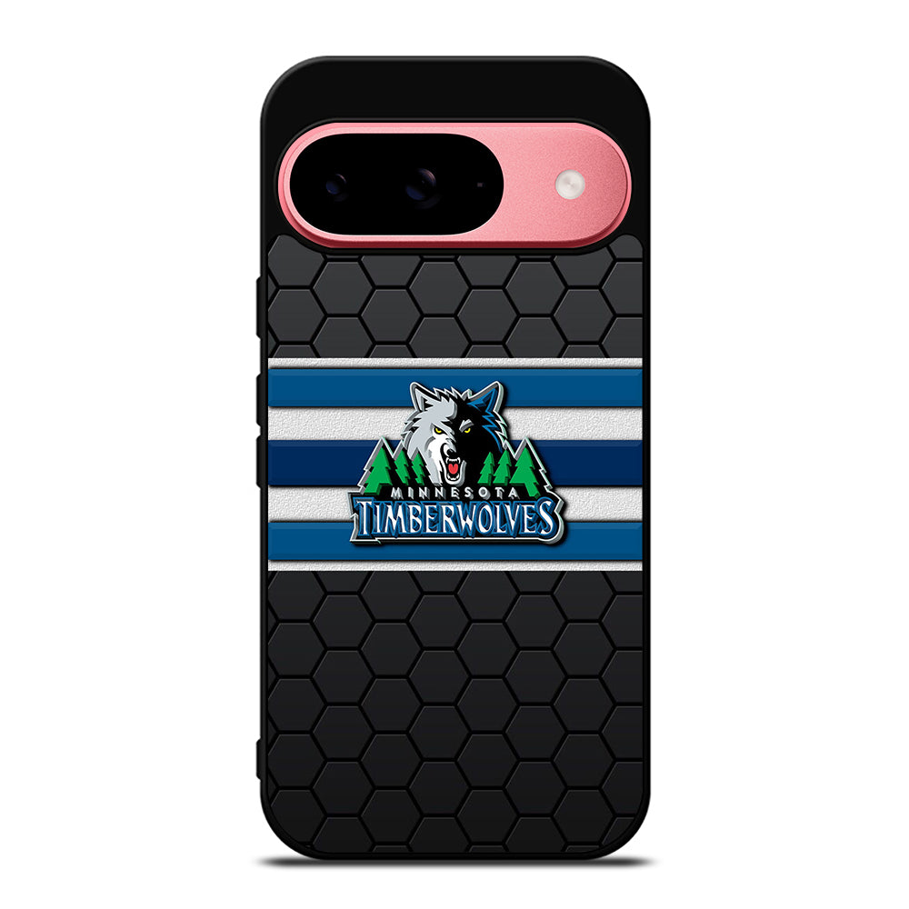 MINNESOTA TIMBERWOLVES HEXAGON LOGO Google Pixel 9 Case Cover