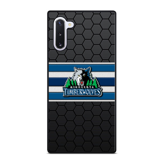MINNESOTA TIMBERWOLVES HEXAGON LOGO Samsung Galaxy Note 10 Case Cover
