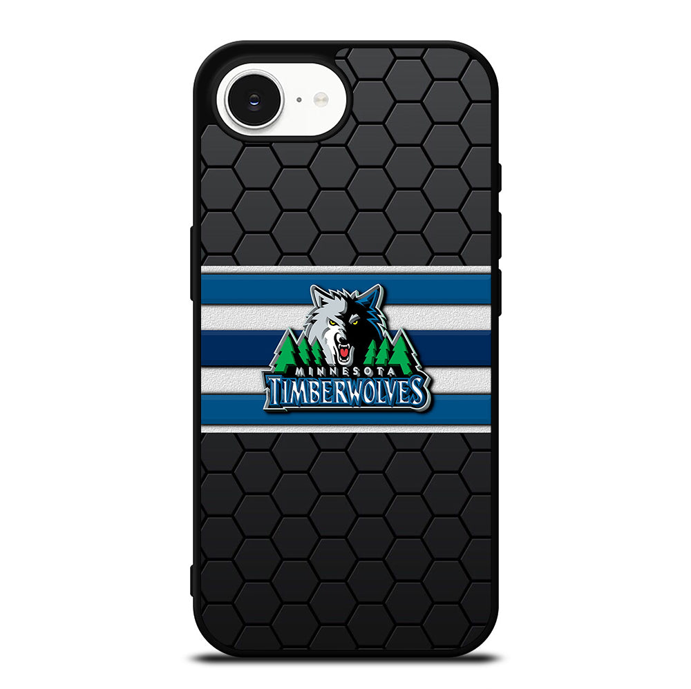 MINNESOTA TIMBERWOLVES HEXAGON LOGO iPhone 16e Case Cover