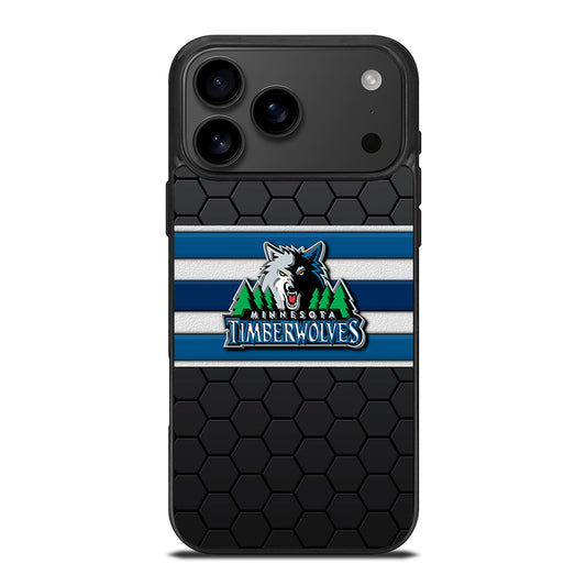 MINNESOTA TIMBERWOLVES HEXAGON LOGO iPhone 17 Pro Max Case Cover