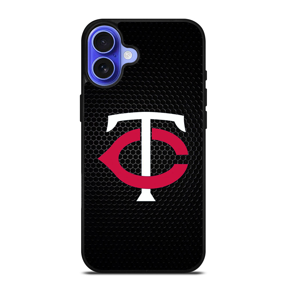 MINNESOTA TWINS METAL LOGO iPhone 16 Case Cover