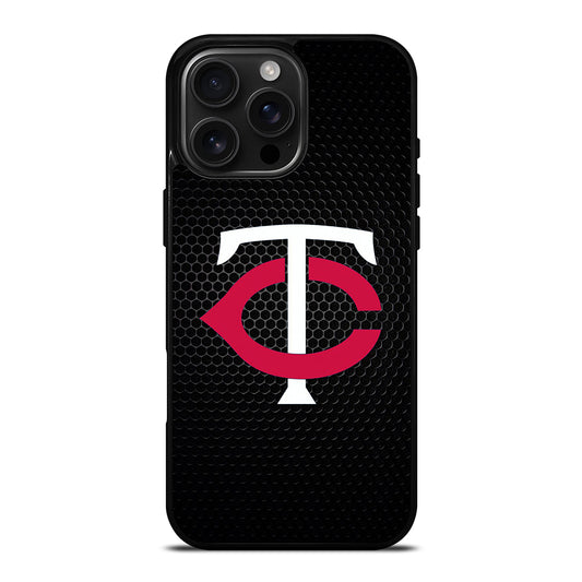 MINNESOTA TWINS METAL LOGO iPhone 16 Pro Max Case Cover
