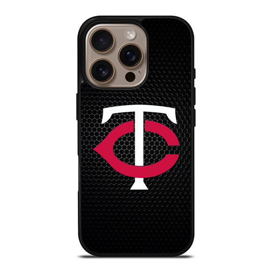 MINNESOTA TWINS METAL LOGO iPhone 16 Pro Case Cover