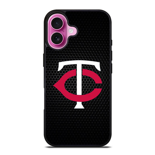 MINNESOTA TWINS METAL LOGO iPhone 16 Plus Case Cover