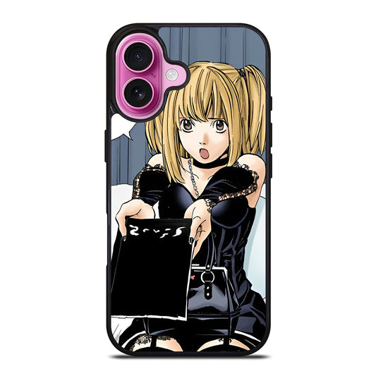 MISA AMANE DEATH NOTE CUTE iPhone 16 Plus Case Cover