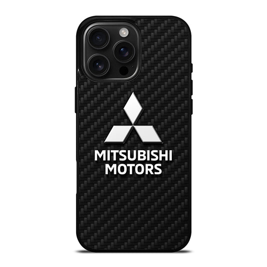 MITSUBISHI MOTORS CARBON LOGO 2 iPhone 16 Pro Max Case Cover