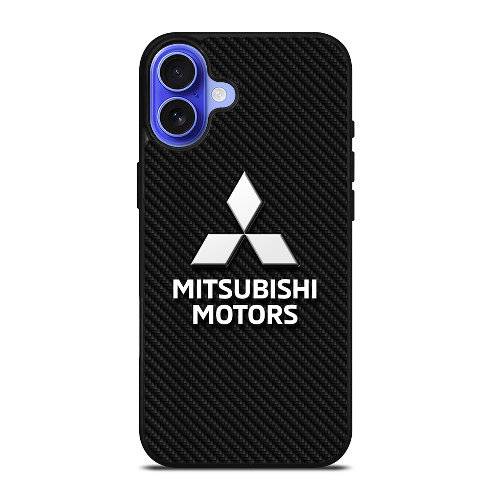 MITSUBISHI MOTORS CARBON LOGO 3 iPhone 16 Case Cover