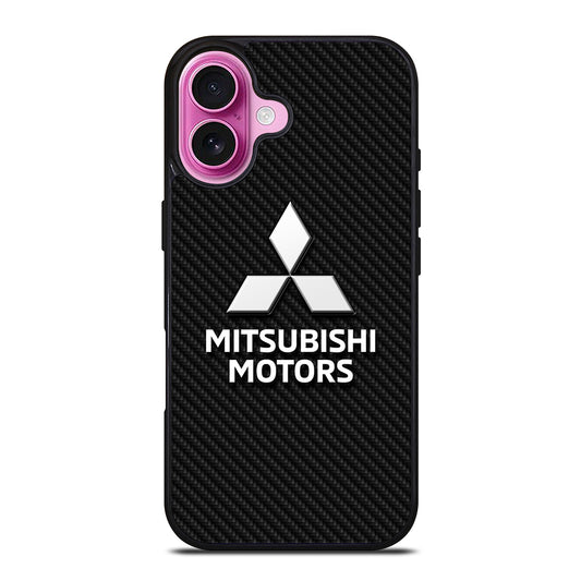MITSUBISHI MOTORS CARBON LOGO 3 iPhone 16 Plus Case Cover