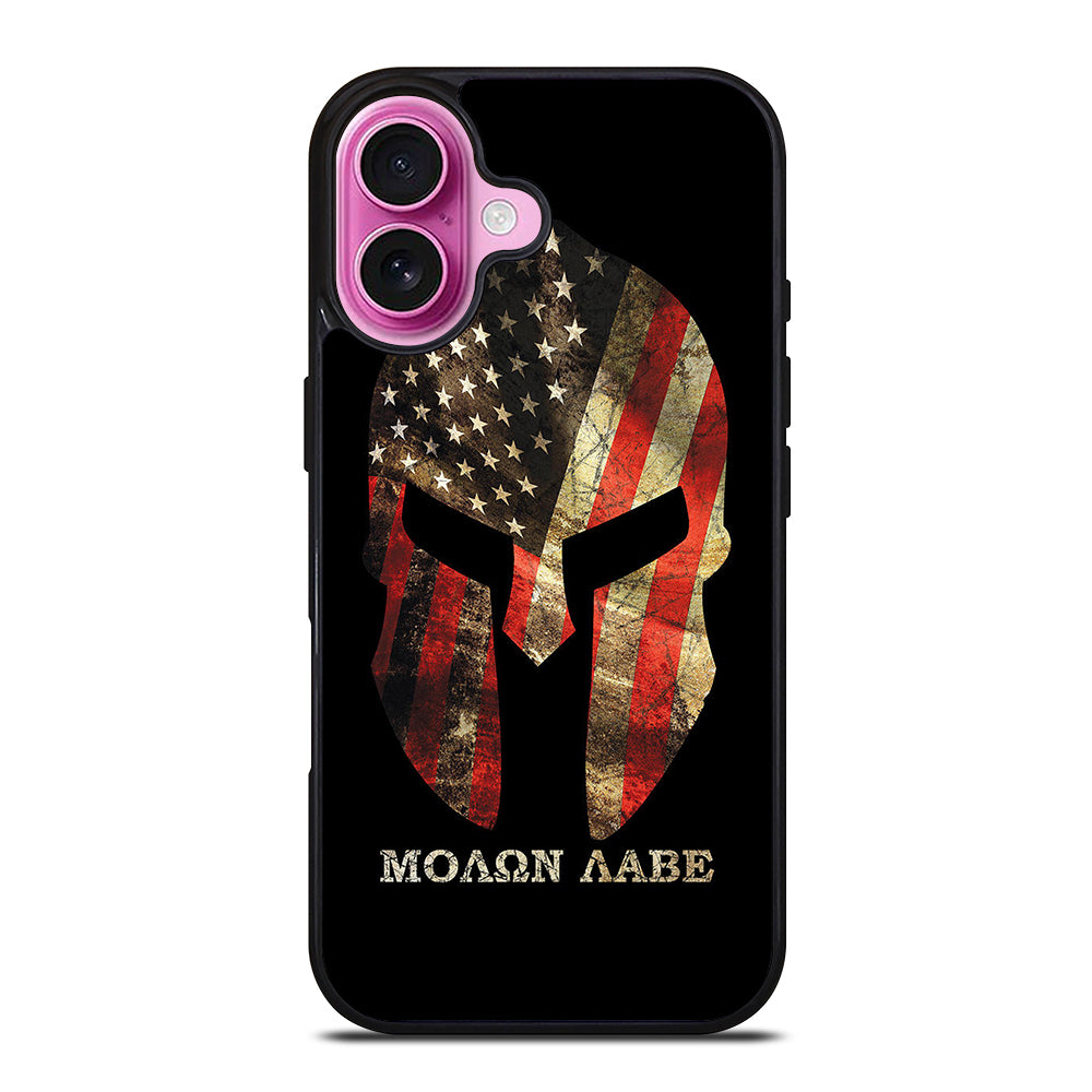 MOLON LABE AMERICAN FLAG SYMBOL iPhone 16 Plus Case Cover