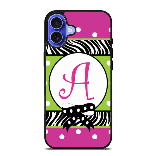 MONOGRAM GARDEN FLAG POLCADOT iPhone 16 Case Cover