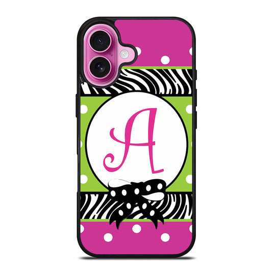 MONOGRAM GARDEN FLAG POLCADOT iPhone 16 Plus Case Cover