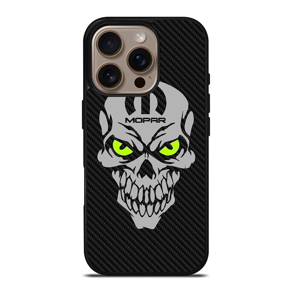 MOPAR SKULL CARBON iPhone 16 Pro Case Cover