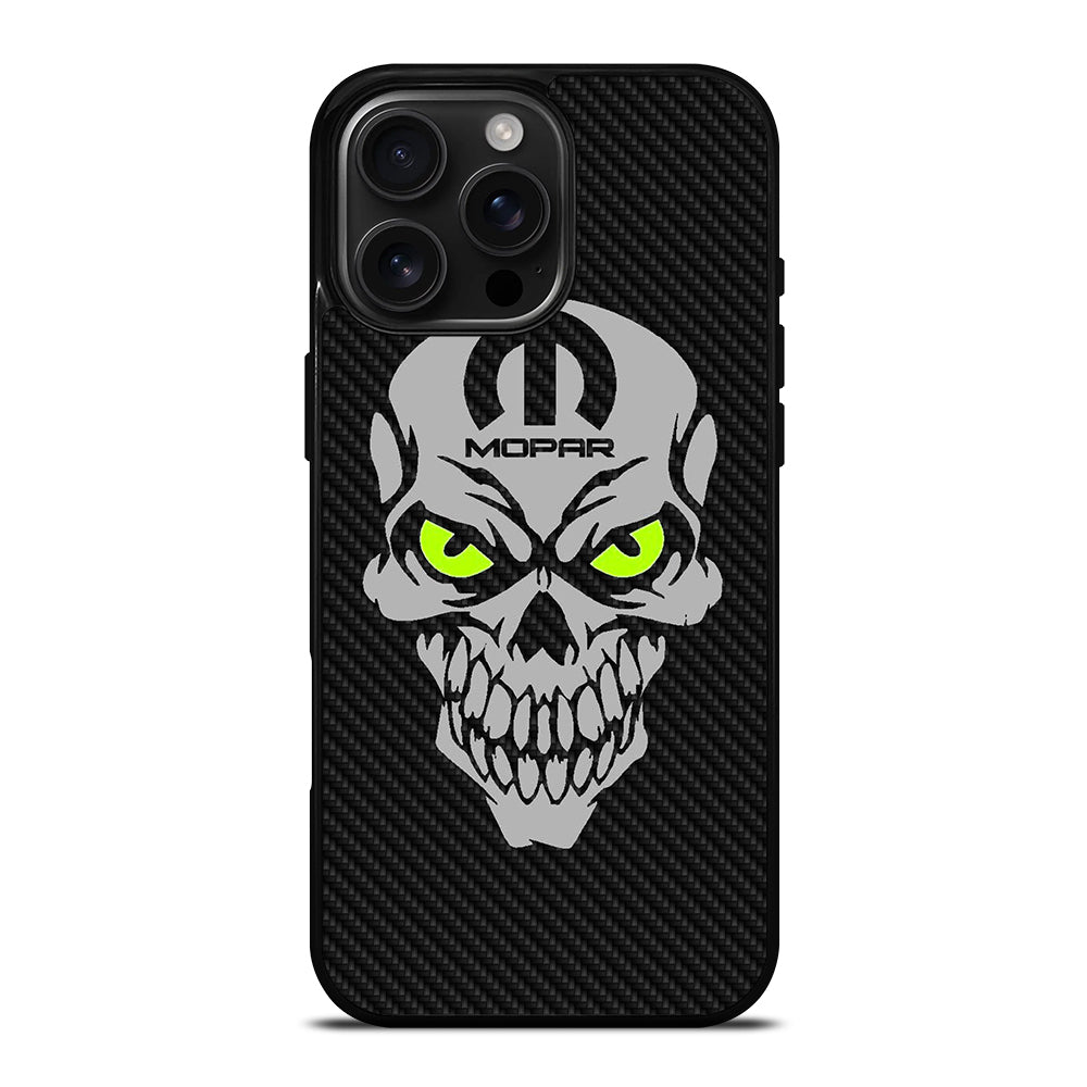 MOPAR SKULL CARBON iPhone 16 Pro Max Case Cover