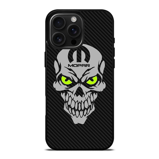 MOPAR SKULL CARBON iPhone 16 Pro Max Case Cover