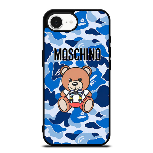 MOSCHINO TEDDY BEAR CAMO iPhone 16e Case Cover