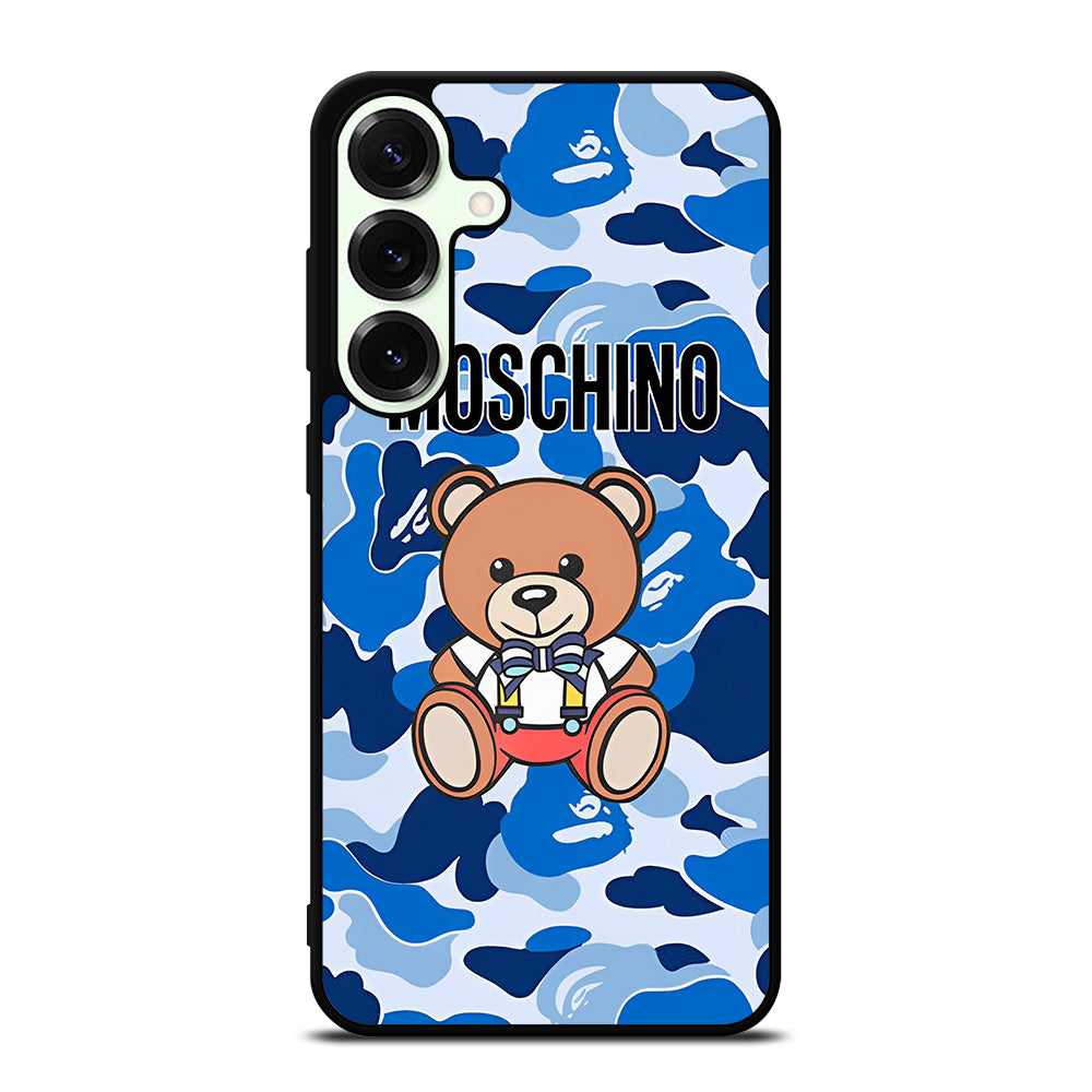 MOSCHINO TEDDY BEAR CAMO Samsung Galaxy S25 Plus Case Cover