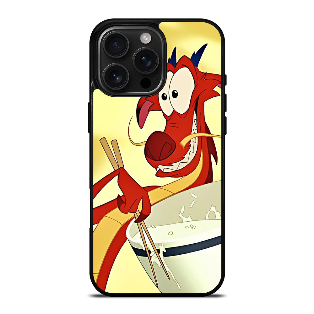 MUSHU MULAN DISNEY CARTOON 3 iPhone 16 Pro Max Case Cover