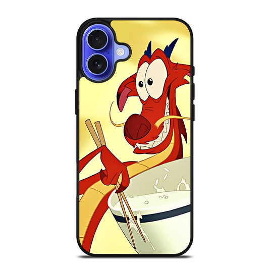 MUSHU MULAN DISNEY CARTOON 3 iPhone 16 Case Cover