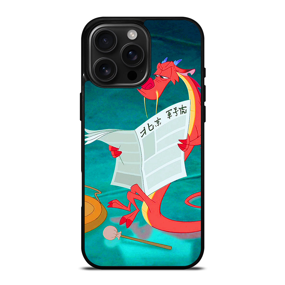 MUSHU MULAN DISNEY CARTOON 5 iPhone 16 Pro Max Case Cover
