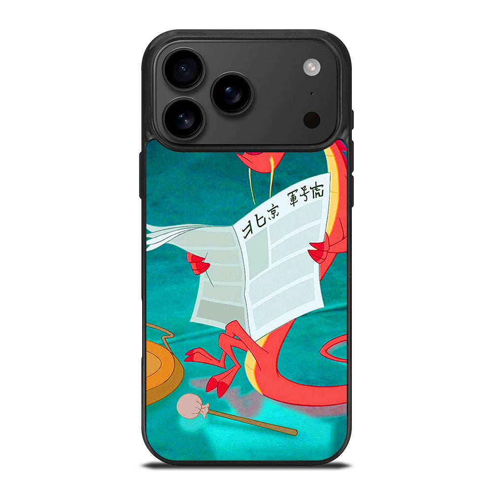 MUSHU MULAN DISNEY CARTOON 5 iPhone 17 Pro Max Case Cover