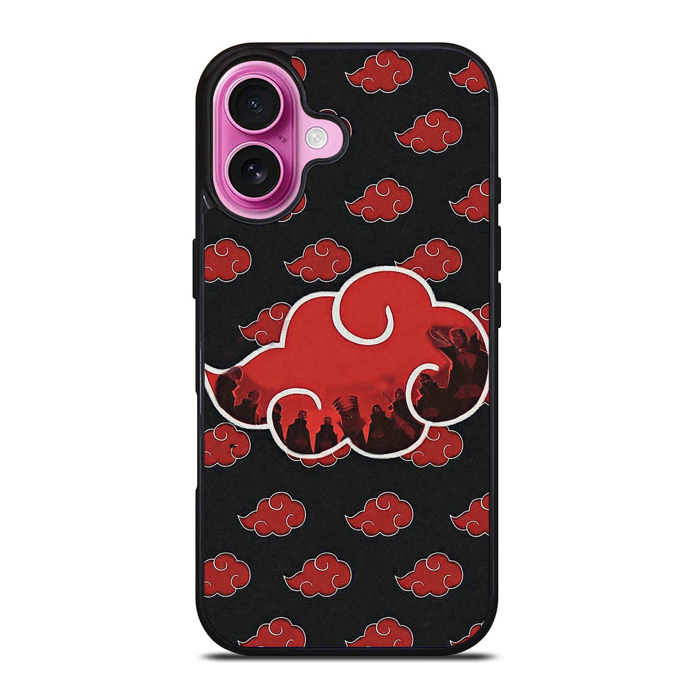 NARUTO AKATSUKI CLOUDS LOGO iPhone 16 Plus Case Cover
