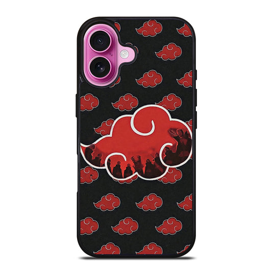 NARUTO AKATSUKI CLOUDS LOGO iPhone 16 Plus Case Cover