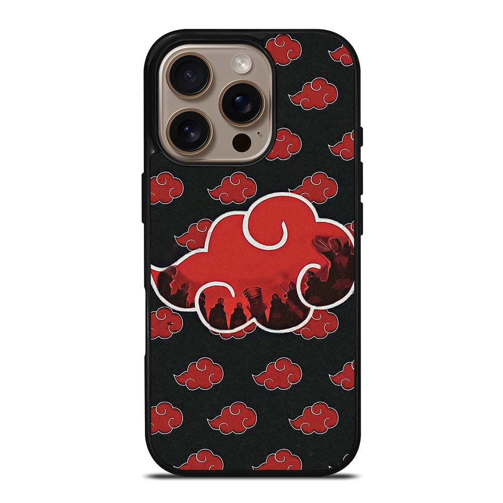 NARUTO AKATSUKI CLOUDS LOGO iPhone 16 Pro Case Cover