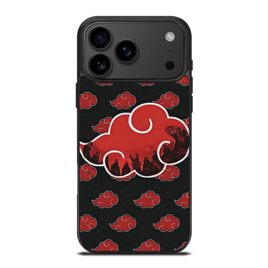 NARUTO AKATSUKI CLOUDS LOGO iPhone 17 Pro Max Case Cover
