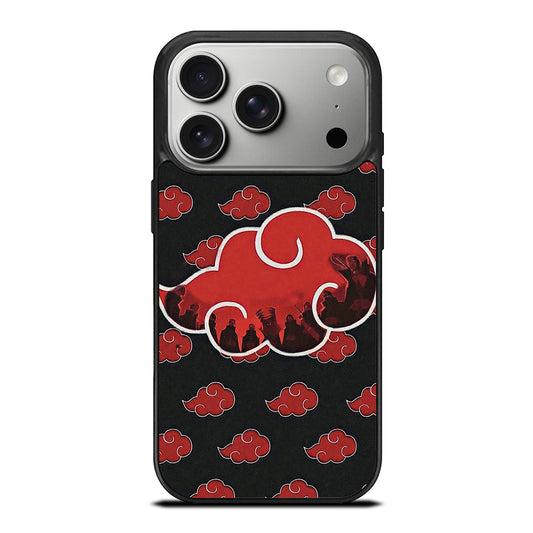 NARUTO AKATSUKI CLOUDS LOGO iPhone 17 Pro Case Cover
