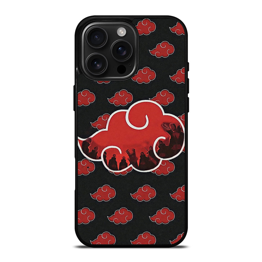NARUTO AKATSUKI CLOUDS LOGO iPhone 16 Pro Max Case Cover