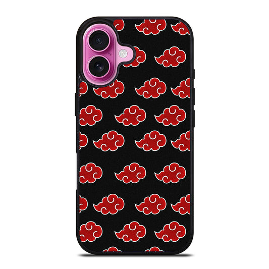 NARUTO AKATSUKI CLOUDS PATTERN iPhone 16 Plus Case Cover