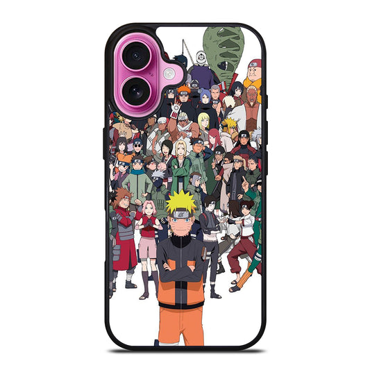 NARUTO ANIME ALL CHARACTERS 1 iPhone 16 Plus Case Cover