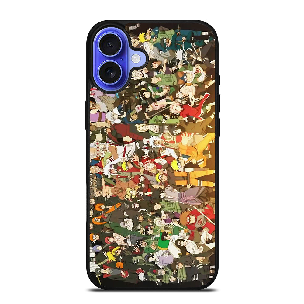NARUTO ANIME ALL CHARACTERS 2 iPhone 16 Case Cover