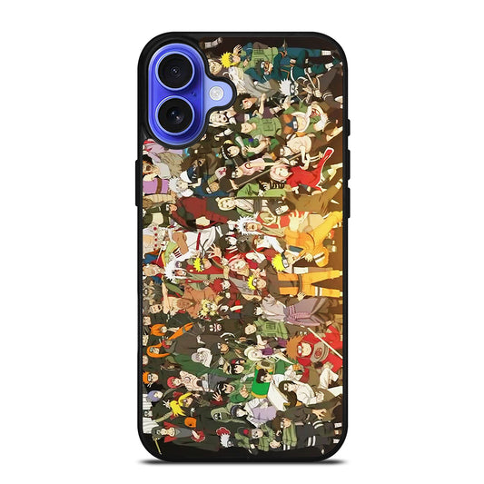 NARUTO ANIME ALL CHARACTERS 2 iPhone 16 Case Cover
