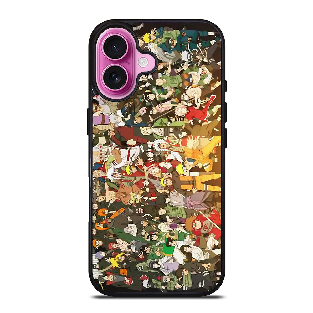 NARUTO ANIME ALL CHARACTERS 2 iPhone 16 Plus Case Cover