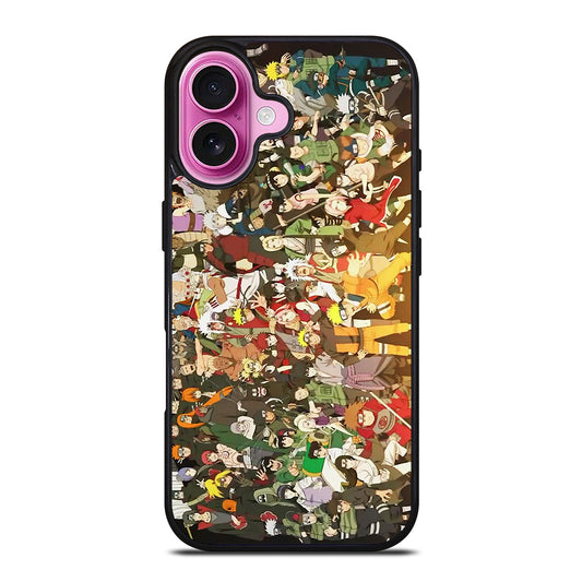 NARUTO ANIME ALL CHARACTERS 2 iPhone 16 Plus Case Cover