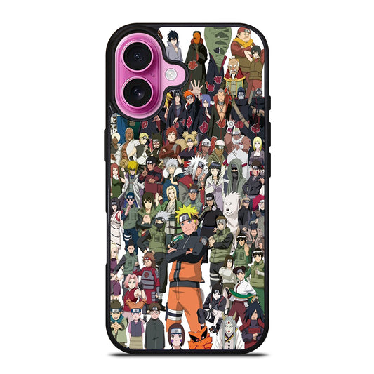 NARUTO ANIME ALL CHARACTERS 3 iPhone 16 Plus Case Cover