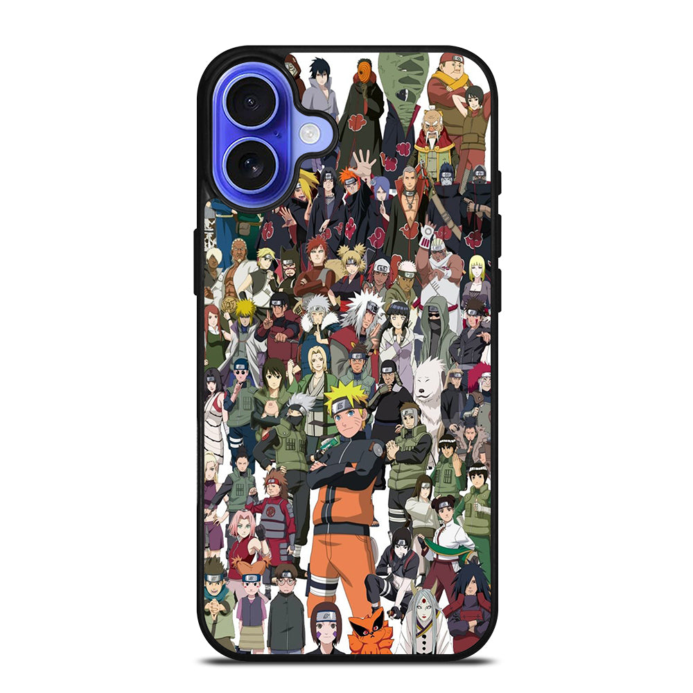 NARUTO ANIME ALL CHARACTERS 3 iPhone 16 Case Cover