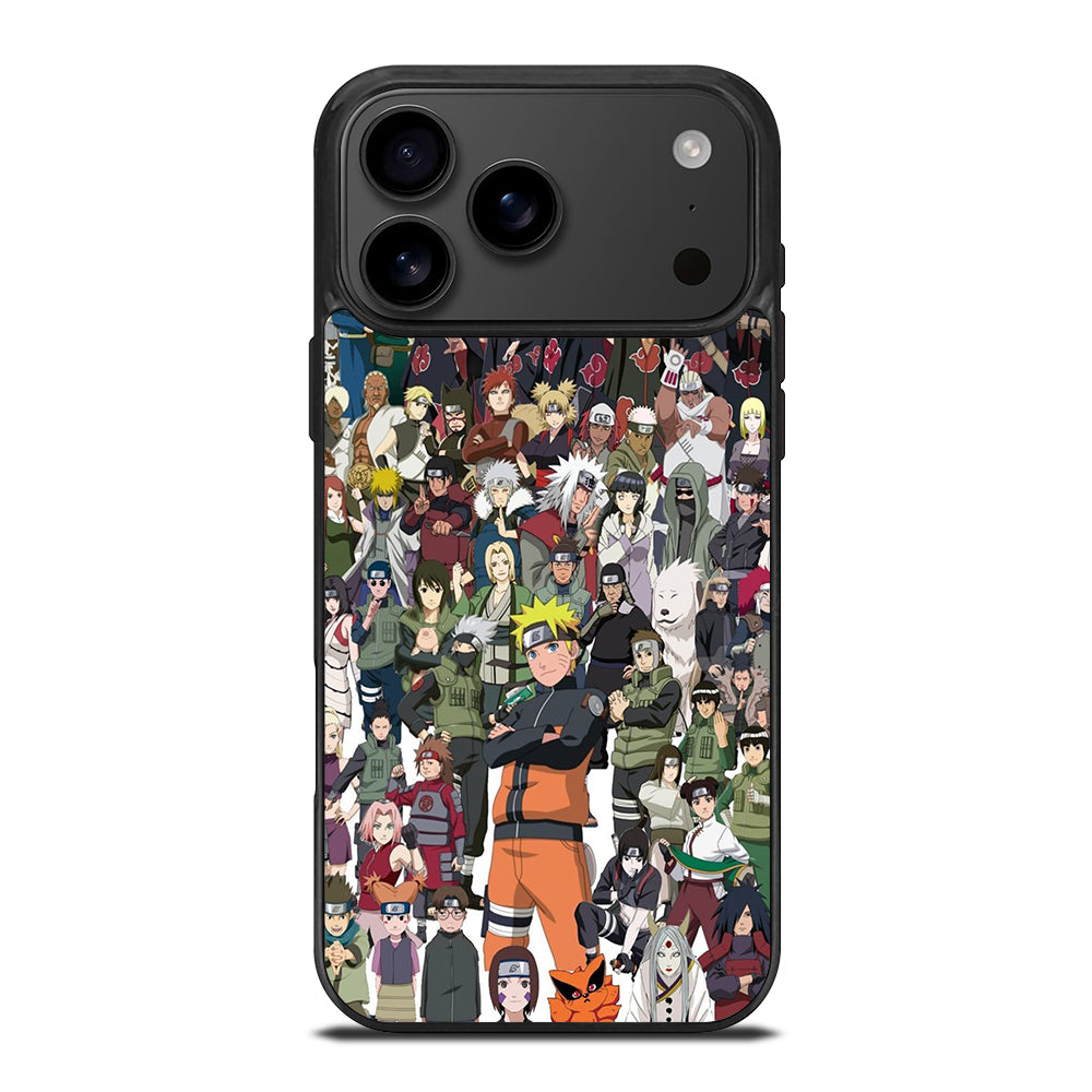 NARUTO ANIME ALL CHARACTERS 3 iPhone 17 Pro Max Case Cover