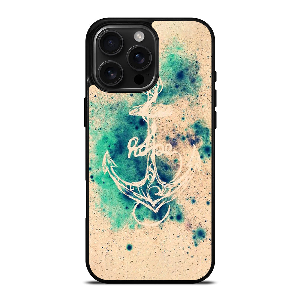 NAUTICAL ANCHOR ART LOGO iPhone 16 Pro Max Case Cover