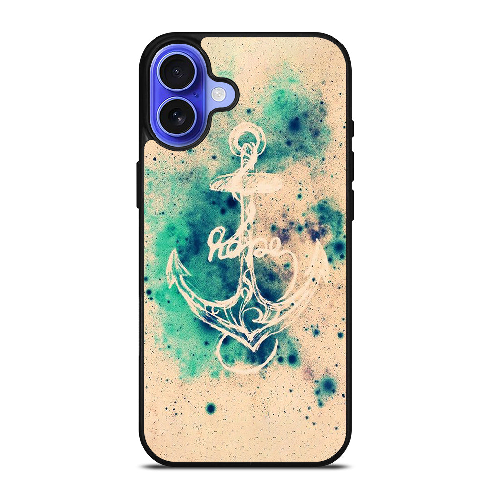 NAUTICAL ANCHOR ART LOGO iPhone 16 Case Cover