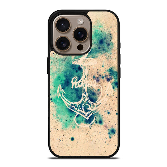NAUTICAL ANCHOR ART LOGO iPhone 16 Pro Case Cover