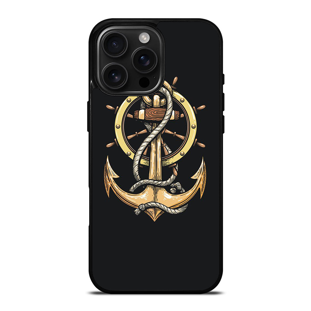 NAUTICAL ANCHOR EMBLEM iPhone 16 Pro Max Case Cover