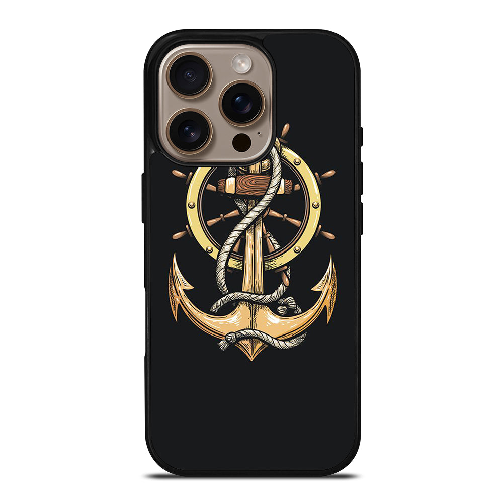 NAUTICAL ANCHOR EMBLEM iPhone 16 Pro Case Cover