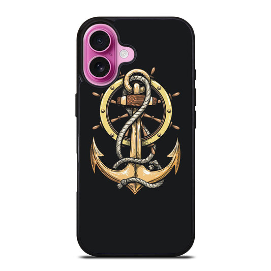 NAUTICAL ANCHOR EMBLEM iPhone 16 Plus Case Cover